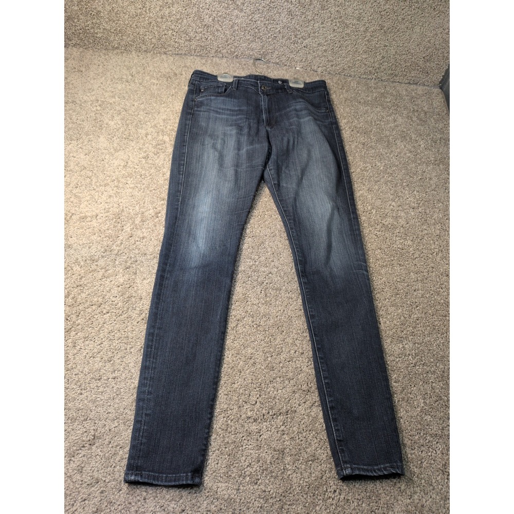 AG Adriano Goldschmied Farrah Skinny Jeans High Rise Dark Wash Blue 29R SPD1379